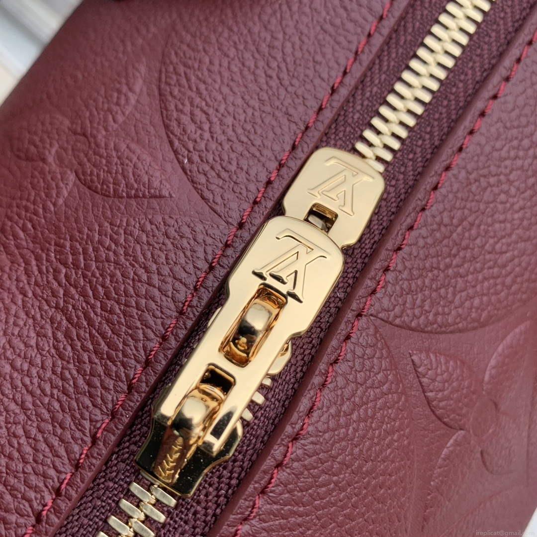 LV M59273 Louis Vuitton Speedy Bandoulière 25 Handbag Wine Red