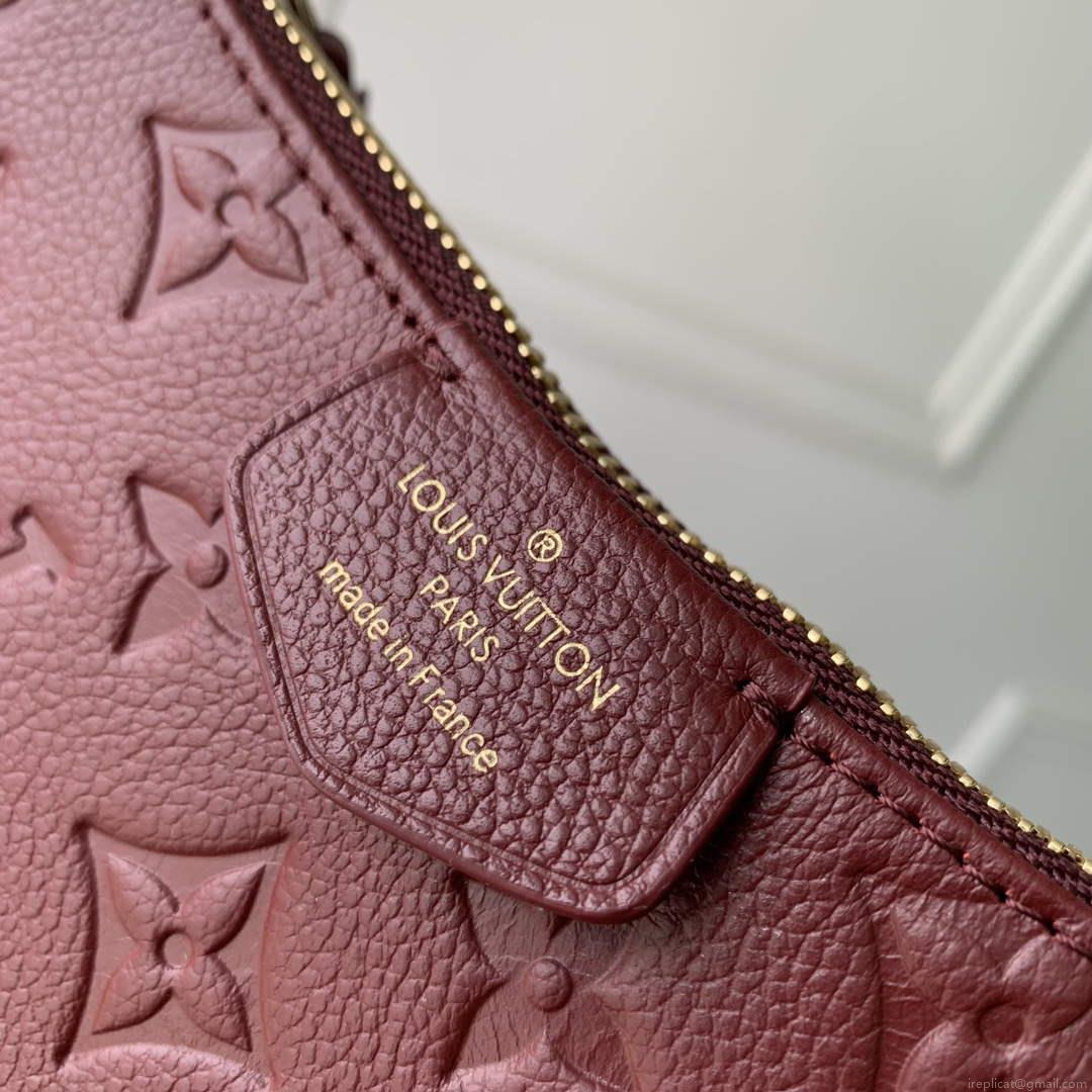 LV M80349 Louis Vuitton Easy Pouch On Strap Bag Wine Red
