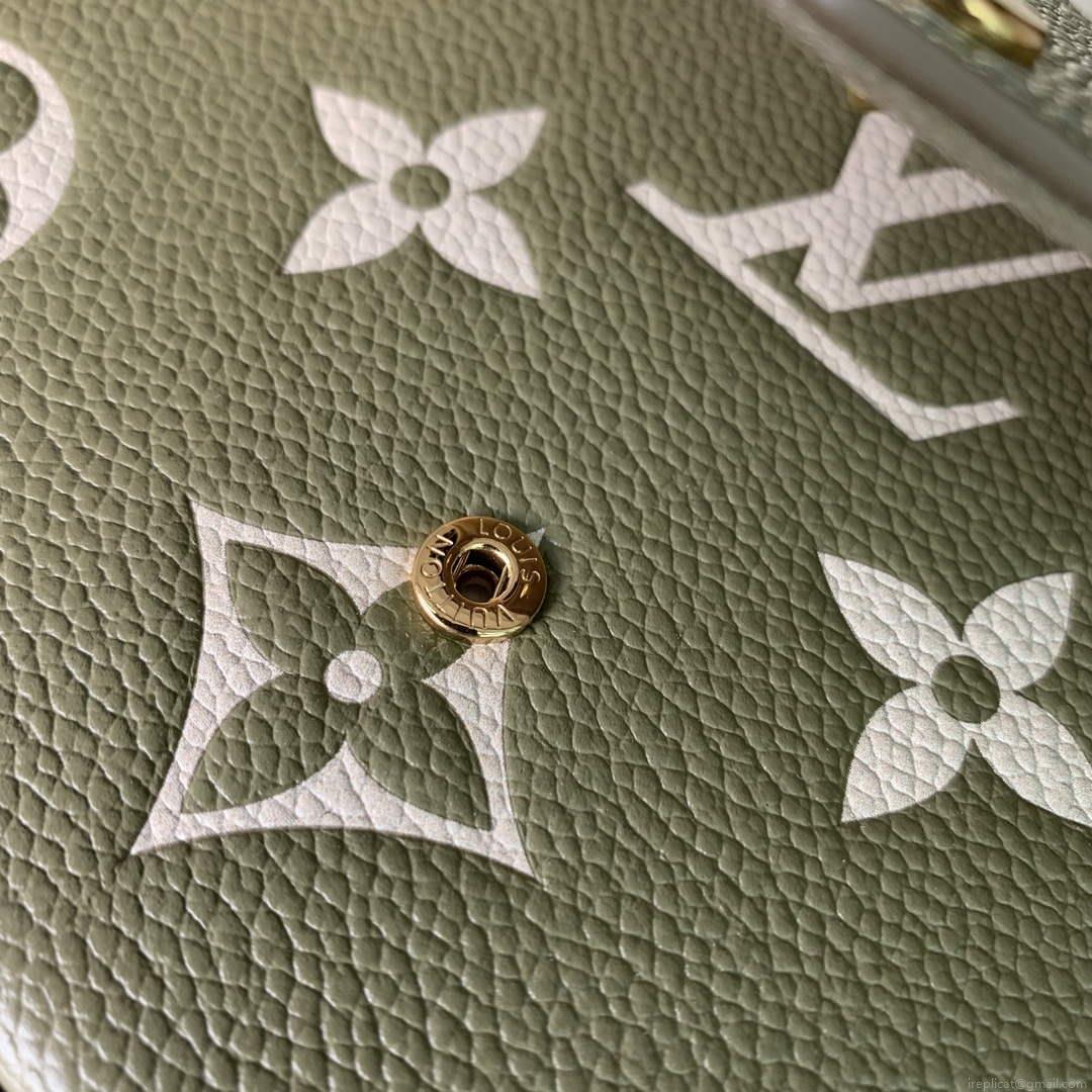 LV M82610 Louis Vuitton Félicie Pochette Bag Grass green