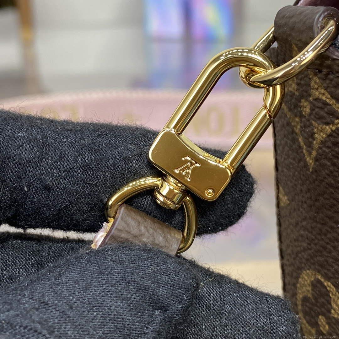 LV M80091 Louis Vuitton Félicie Strap & Go Bag Pink