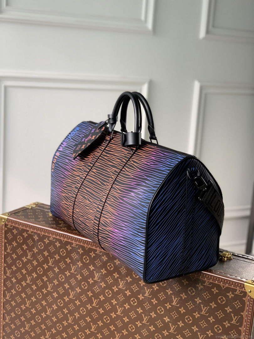 LV M23174 Louis Vuitton Keepall Bandoulière 50 Bag Gradient Electric Sun