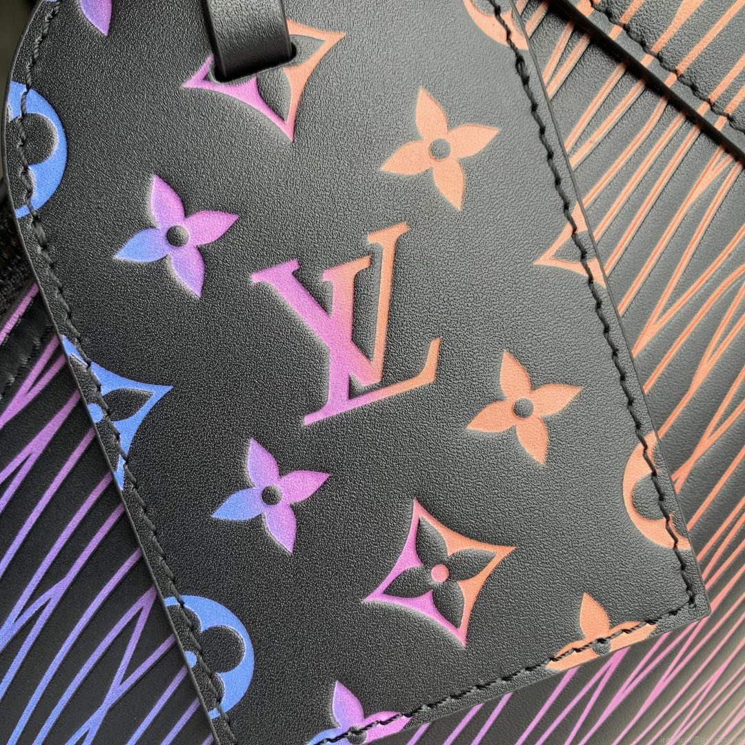 LV M23174 Louis Vuitton Keepall Bandoulière 50 Bag Gradient Electric Sun