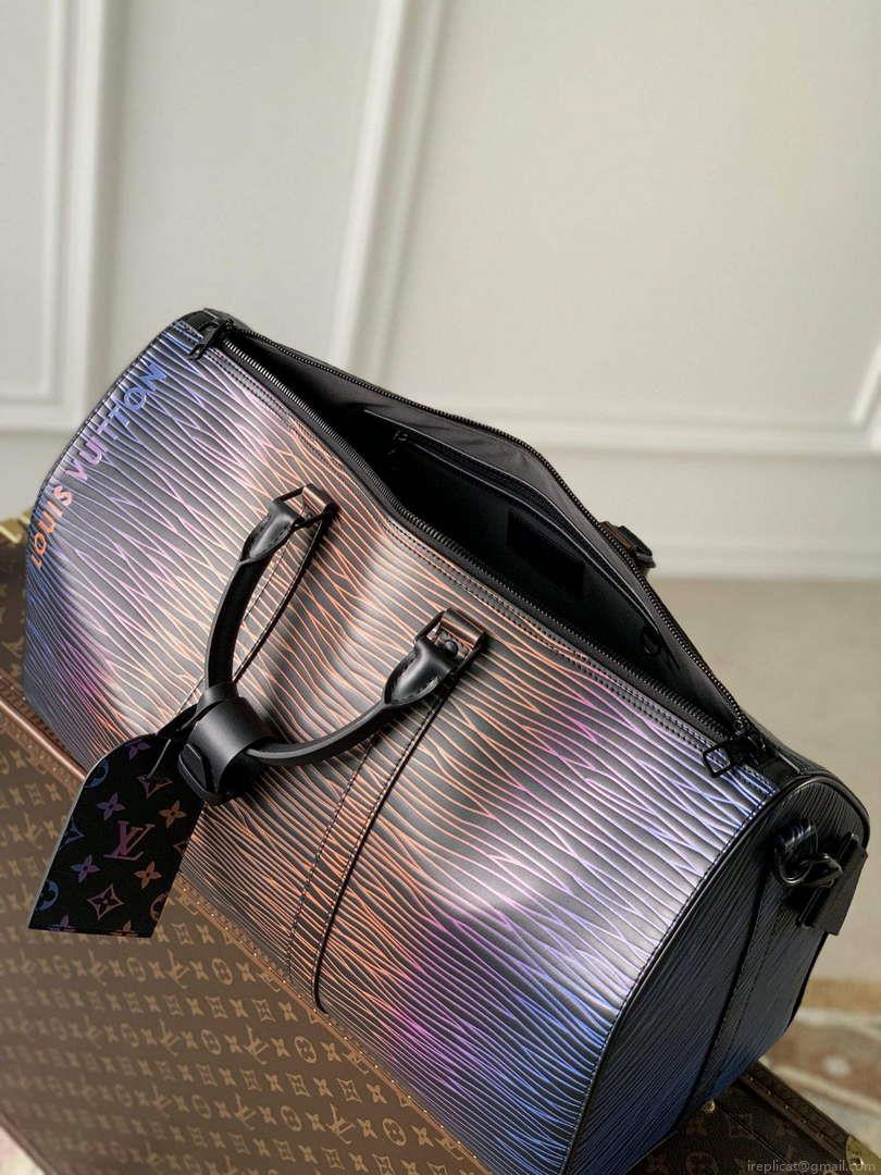 LV M23174 Louis Vuitton Keepall Bandoulière 50 Bag Gradient Electric Sun