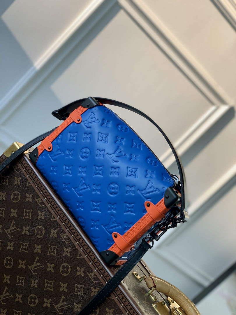 LV M21709 Louis Vuitton Side Trunk PM Bag Blue