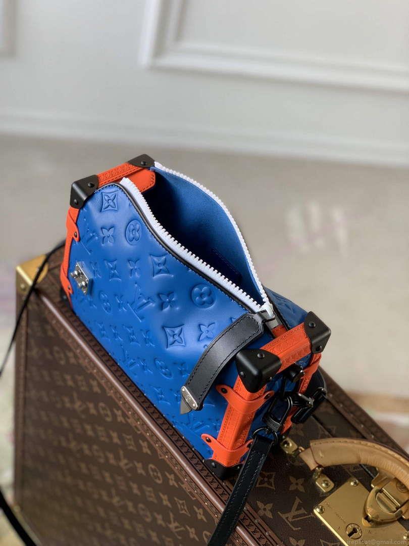 LV M21709 Louis Vuitton Side Trunk PM Bag Blue