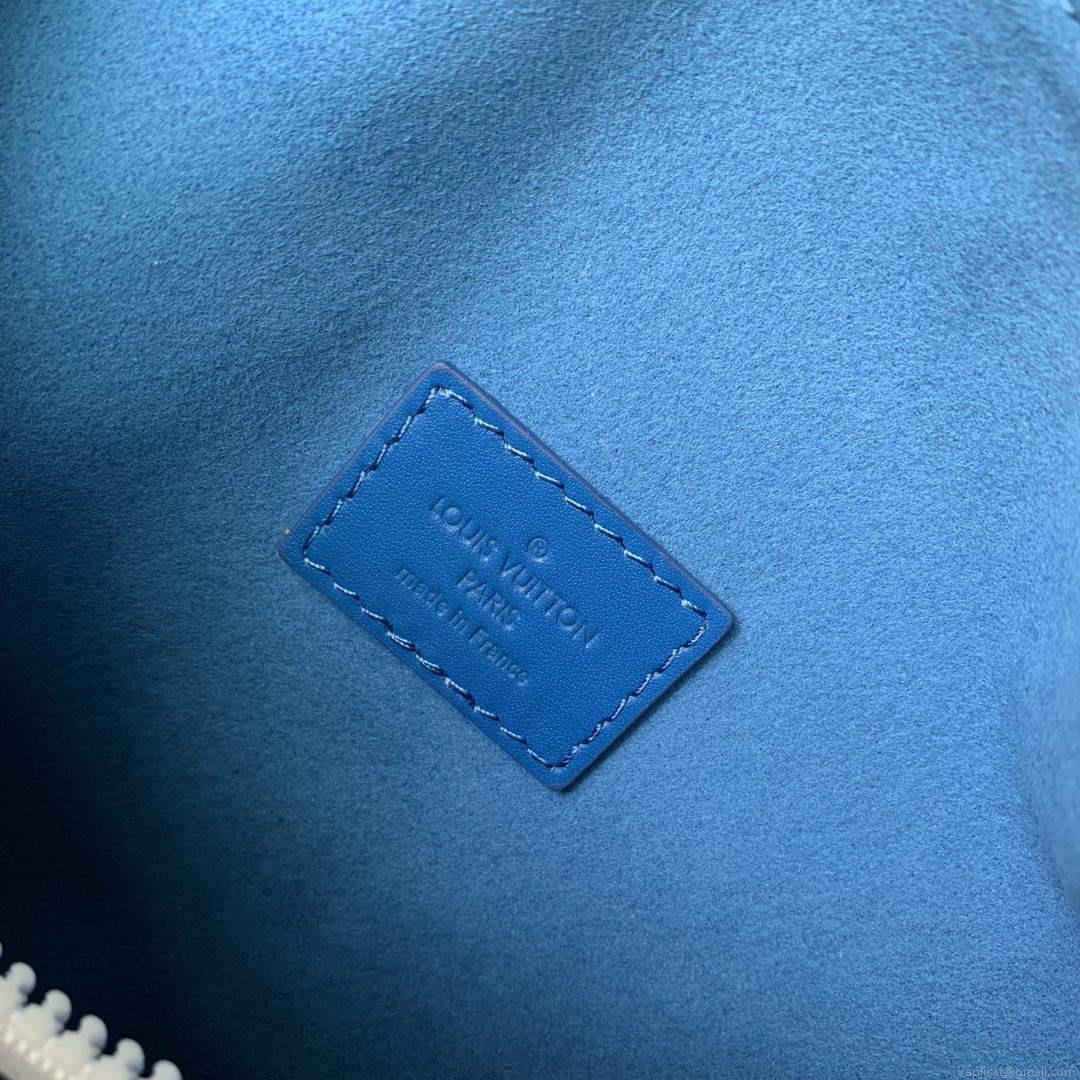 LV M21709 Louis Vuitton Side Trunk PM Bag Blue