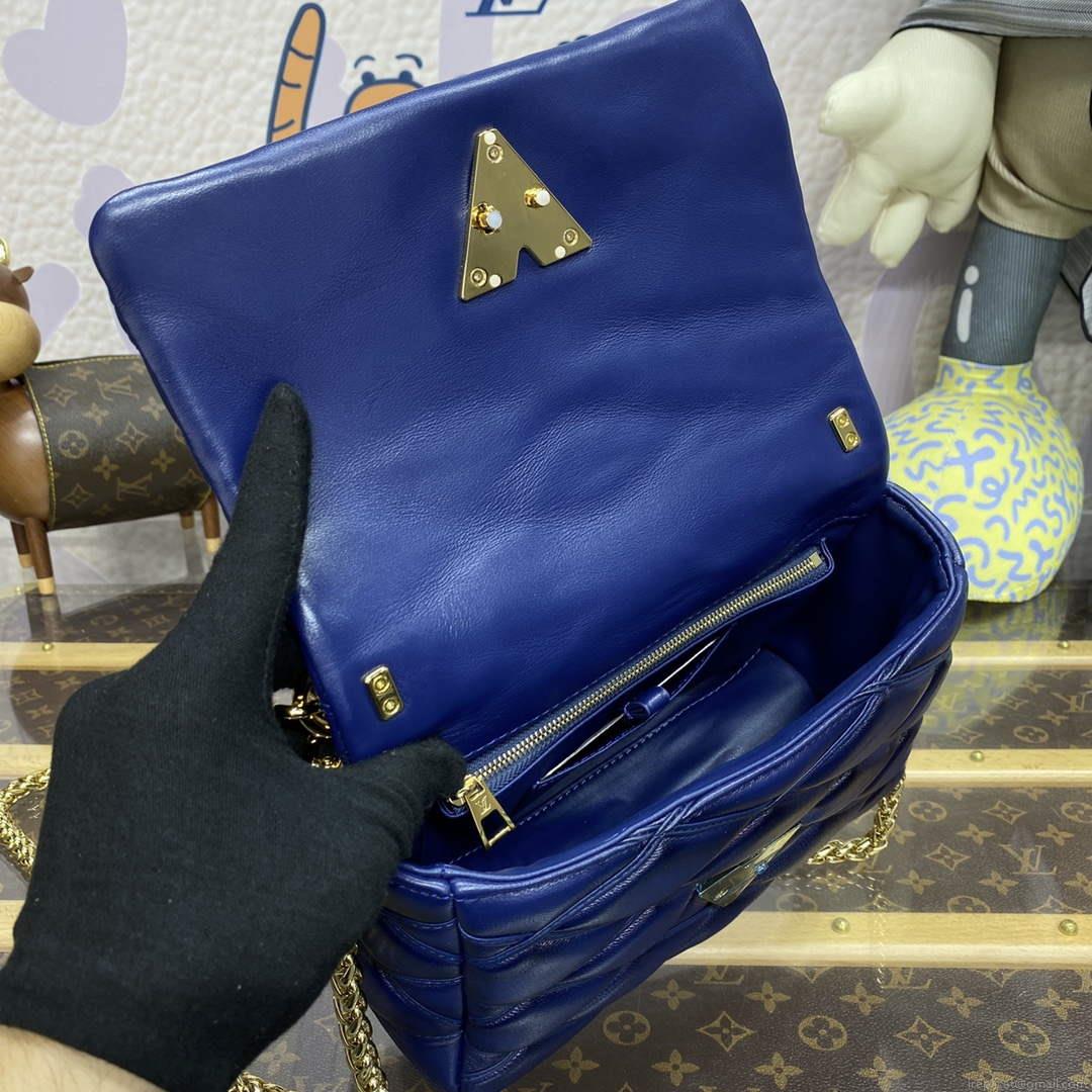 LV M23682 Louis Vuitton GO-14 MM Bag Navy Blue