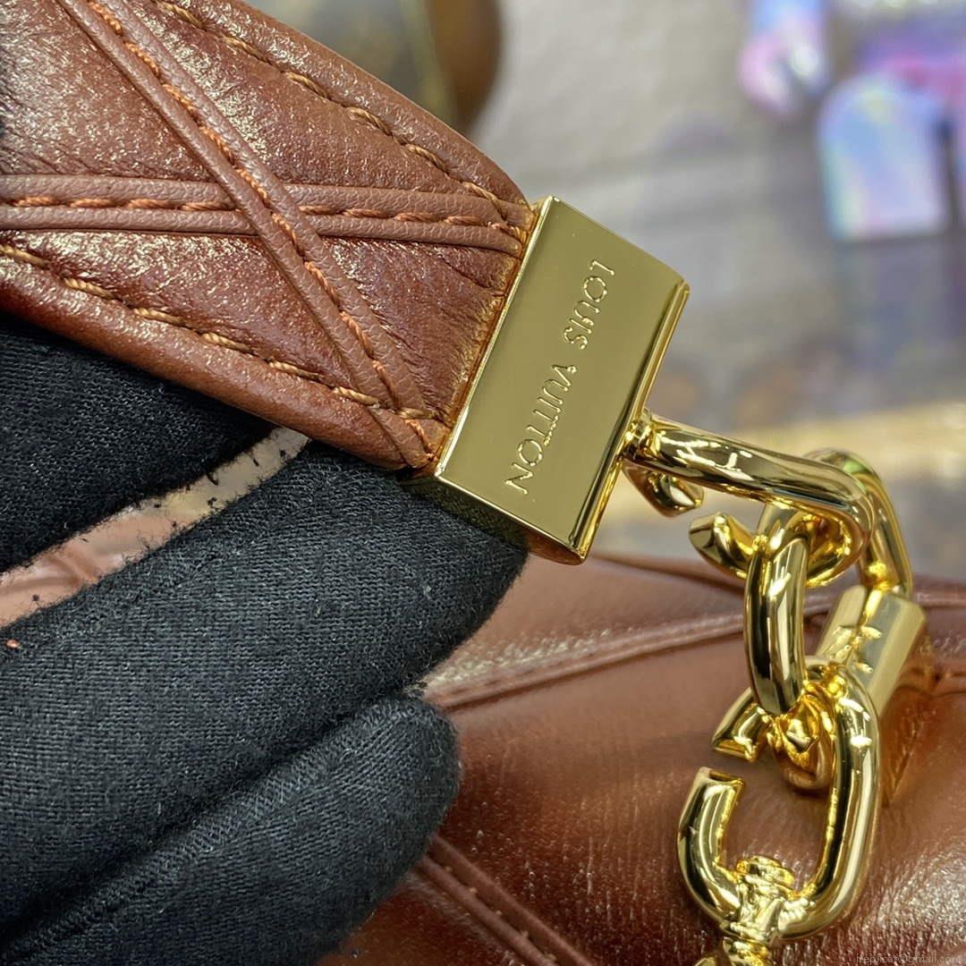 LV M23601 Louis Vuitton GO-14 MM Bag Smoked Tan