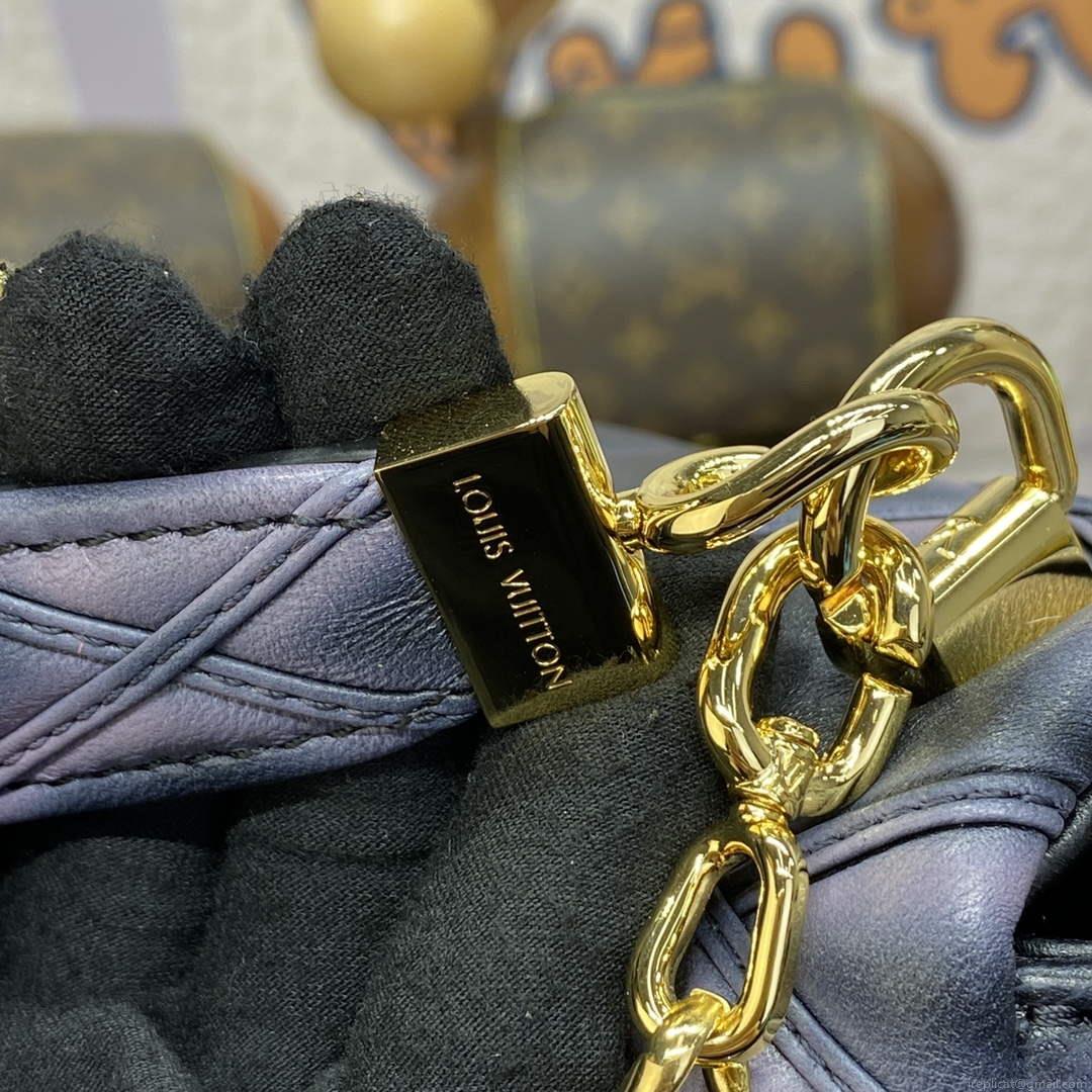 LV M23569 Louis Vuitton GO-14 MM Handbag Black/Pink