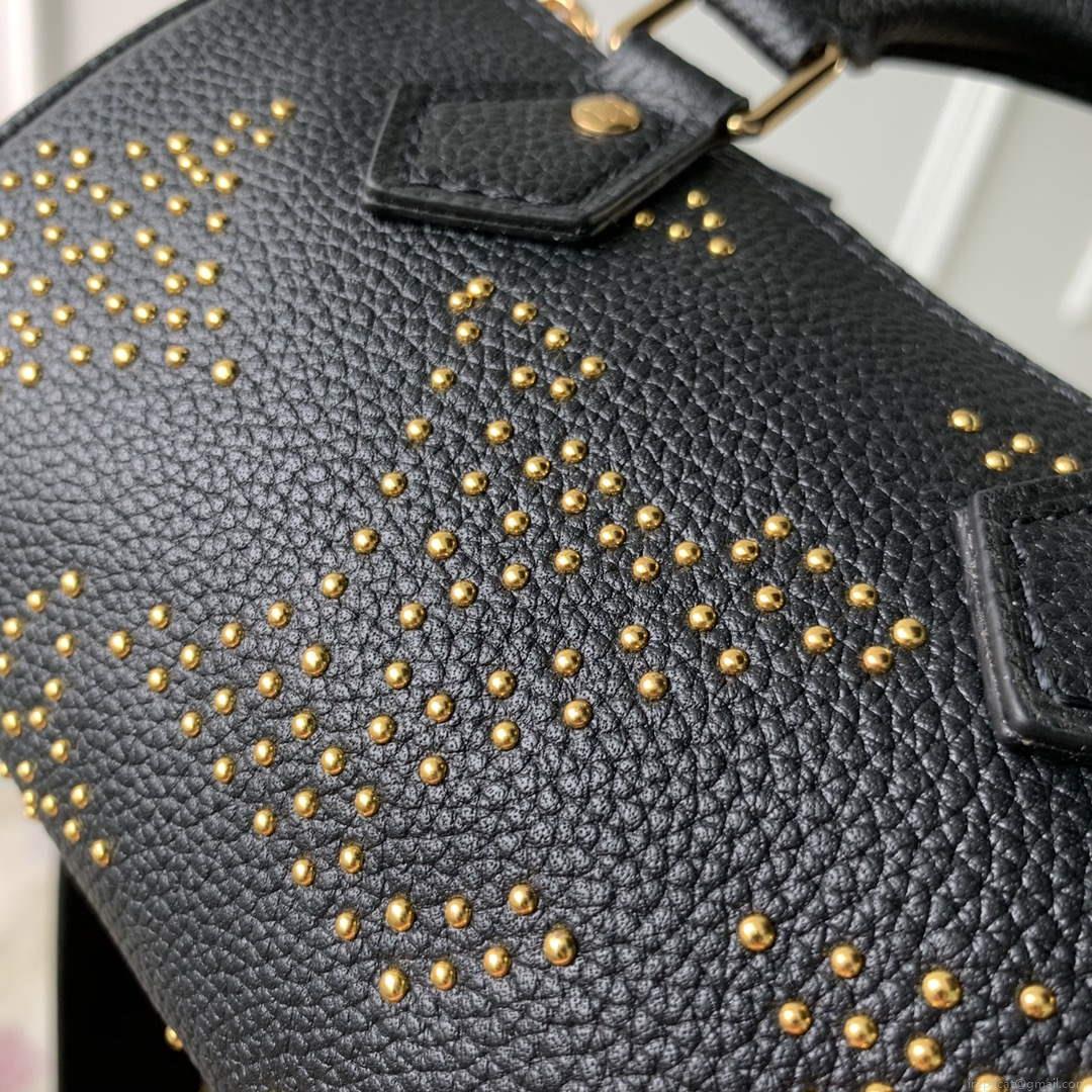 LV M46745 Louis Vuitton Nano Speedy Bag Black