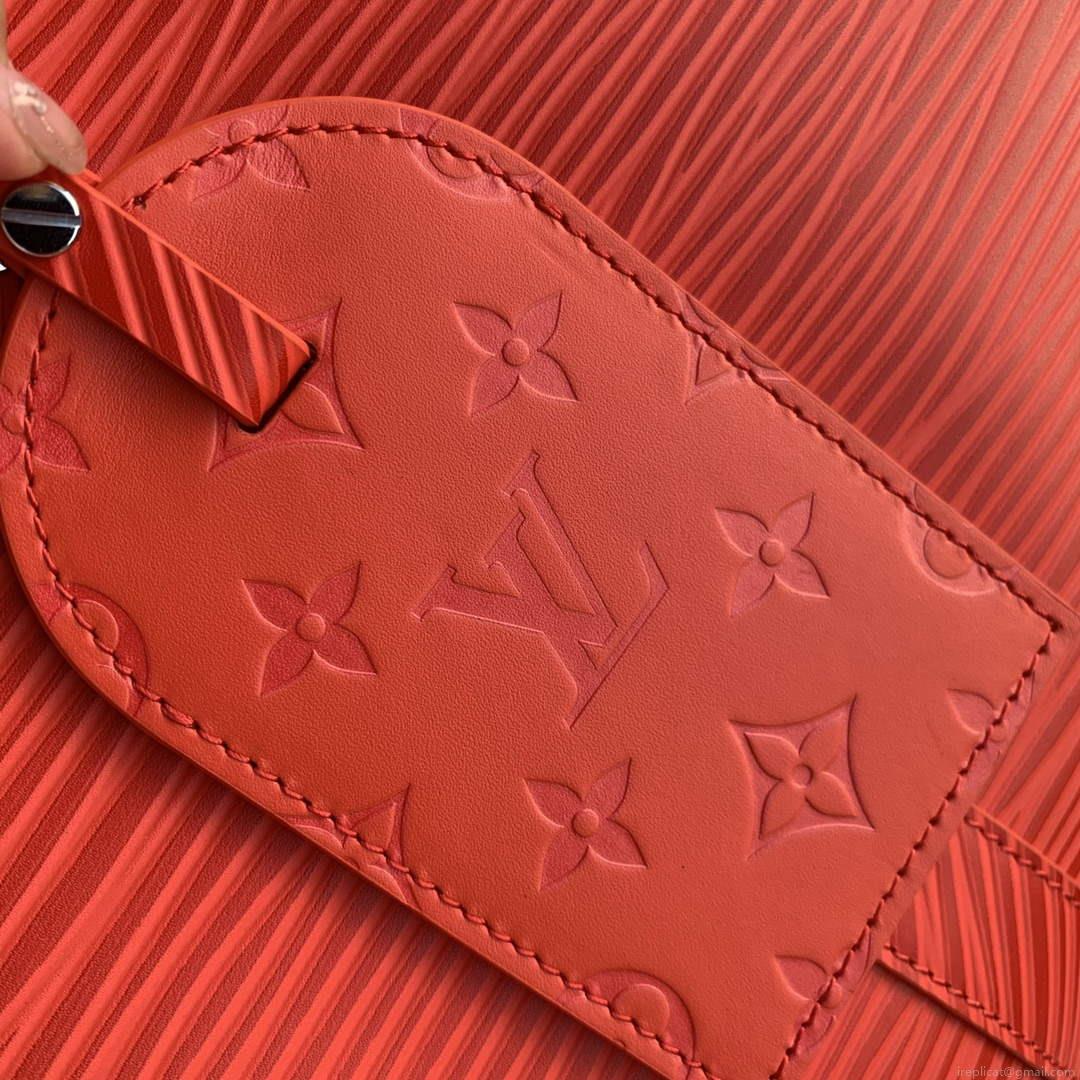 LV M23721 Louis Vuitton Keepall Bandoulière 50 Bag Vermillion Red