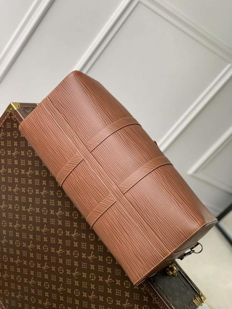LV M23721 Louis Vuitton Keepall Bandoulière 50 Bag Brown