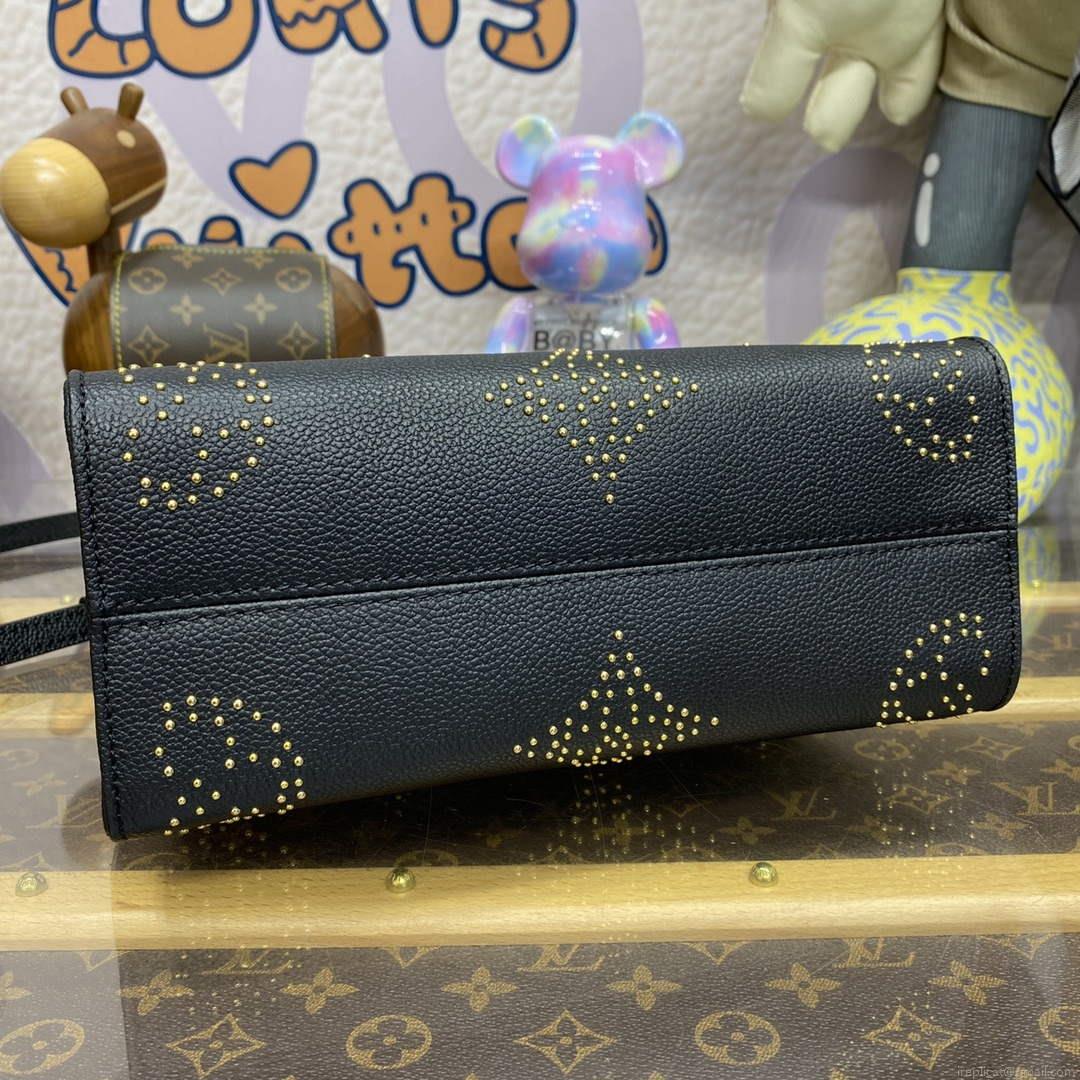 LV M46733 Louis Vuitton OnTheGo PM Handbag Black