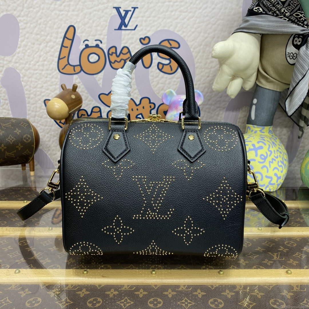 LV M46736 Louis Vuitton Speedy Bandoulière 25 Handbag Black