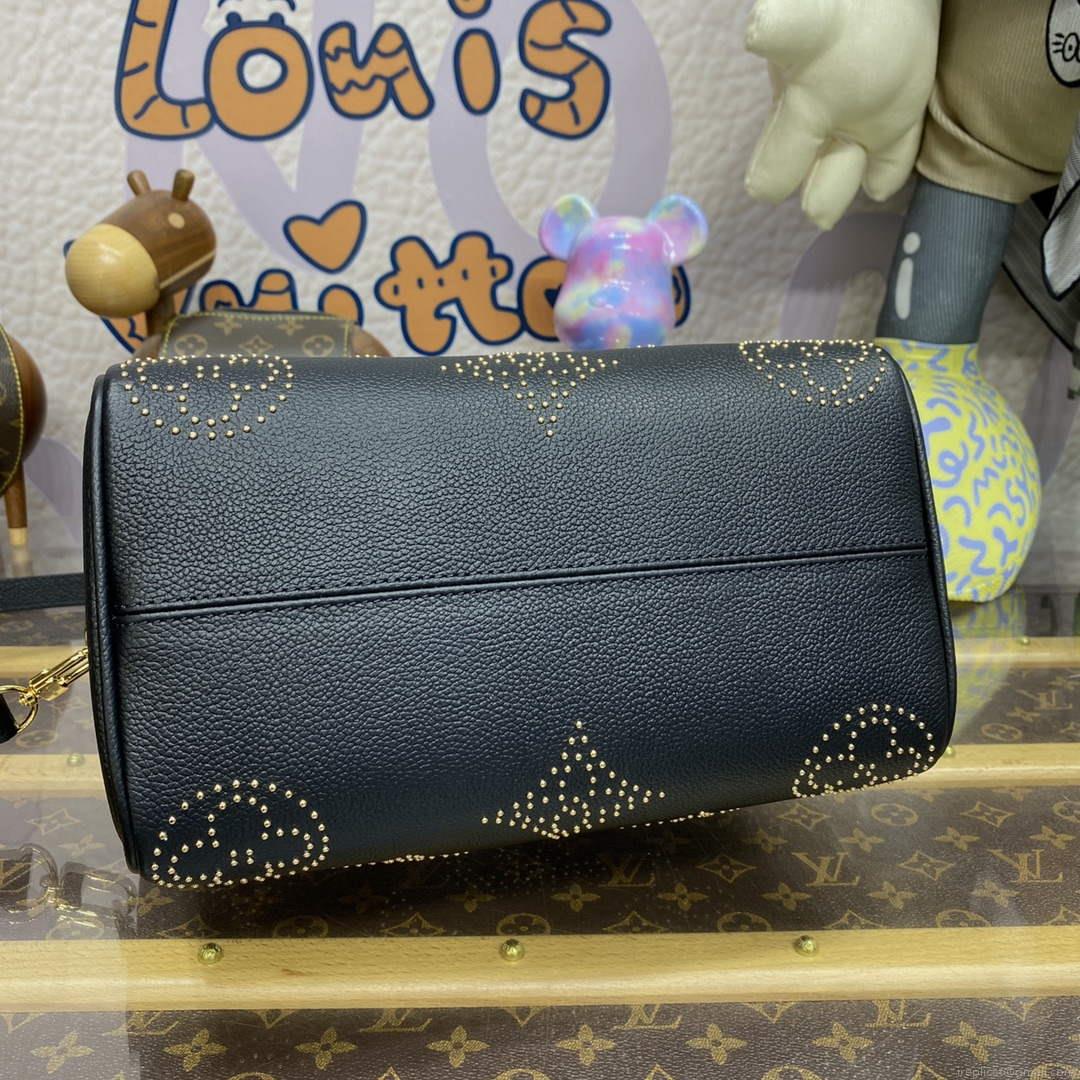LV M46736 Louis Vuitton Speedy Bandoulière 25 Handbag Black