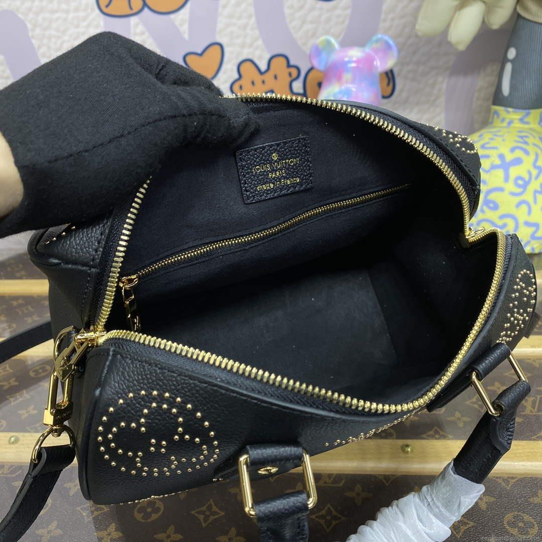 LV M46736 Louis Vuitton Speedy Bandoulière 25 Handbag Black