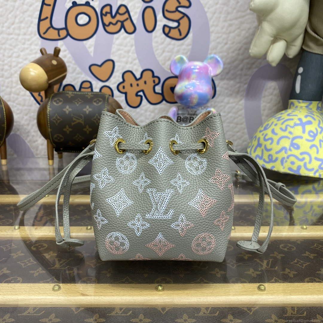 LV M82731 Louis Vuitton Pico Bella Mucket Bag Gray
