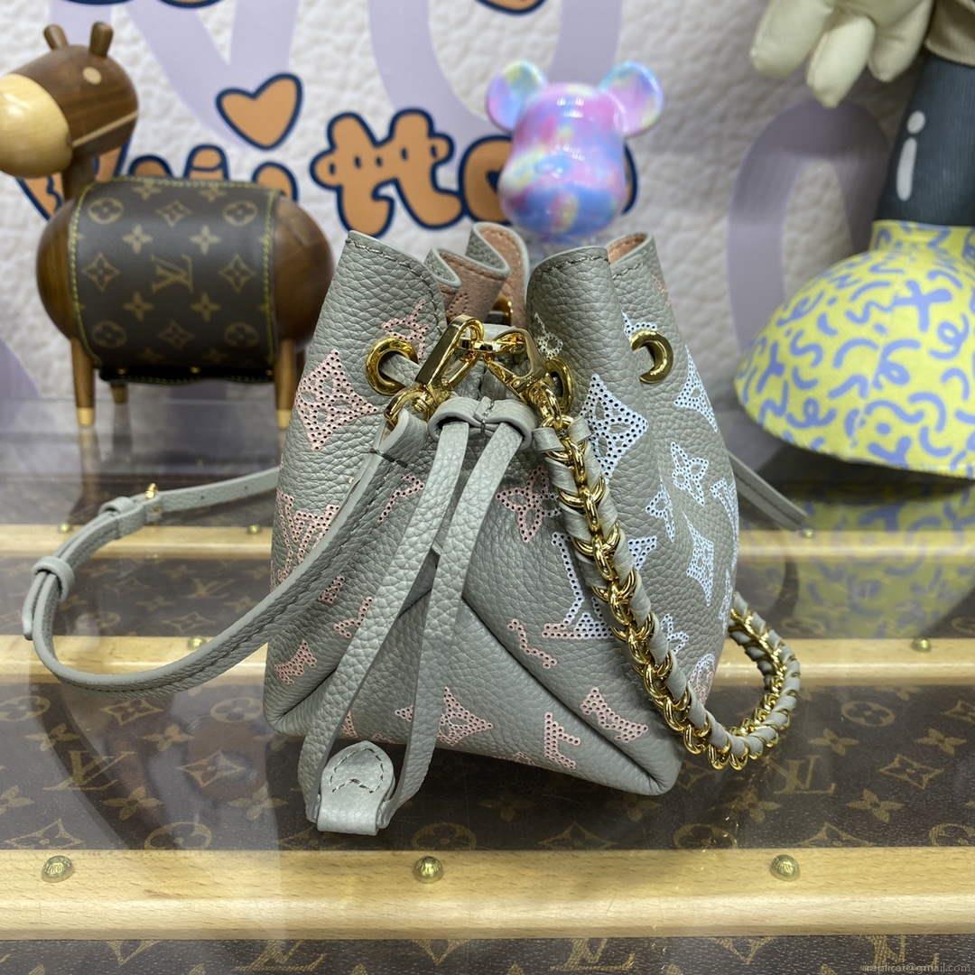 LV M82731 Louis Vuitton Pico Bella Mucket Bag Gray