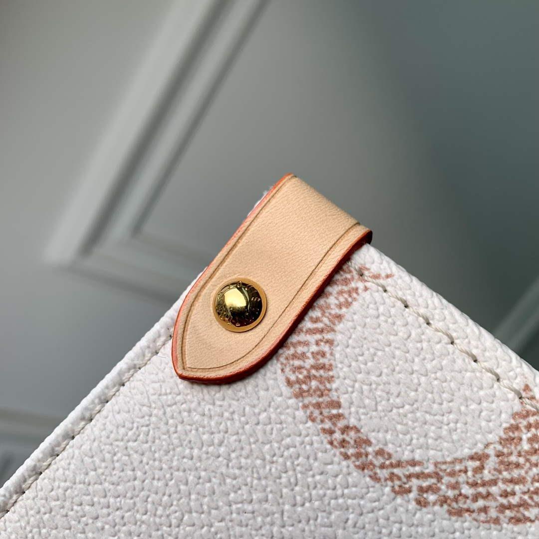 LV M46912 Louis Vuitton OnTheGo MM Tote Bag Beige
