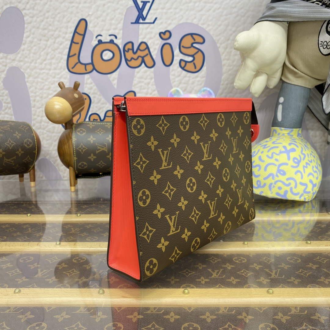 LV M82857 Louis Vuitton Pochette Voyage MM Bag Red