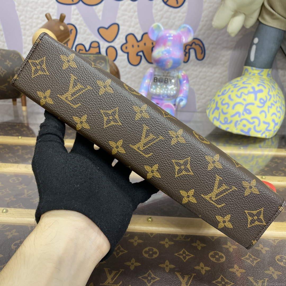 LV M82857 Louis Vuitton Pochette Voyage MM Bag Red