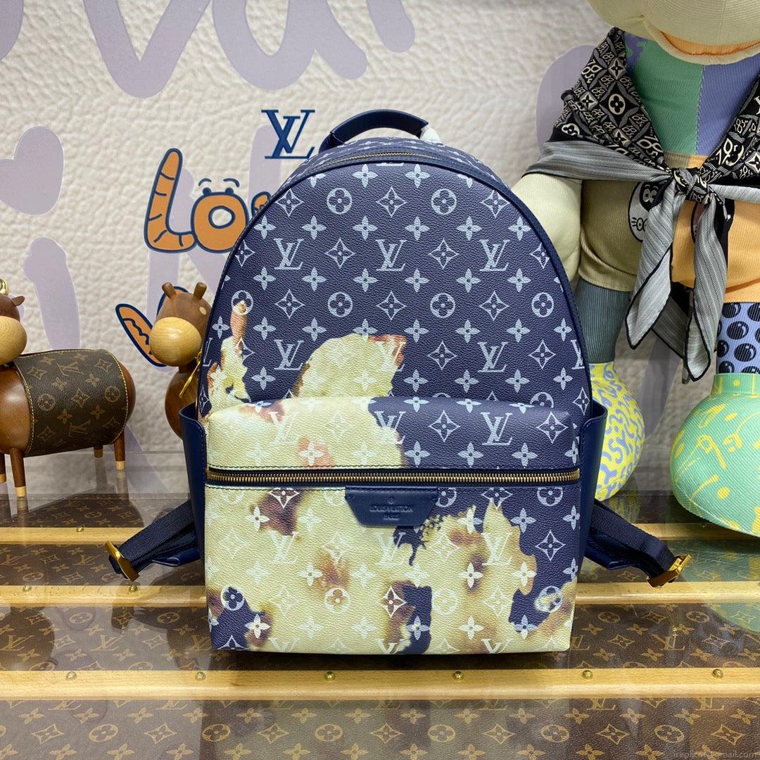 LV M46806 Louis Vuitton Discovery Backpack PM M46553 Ink Blue
