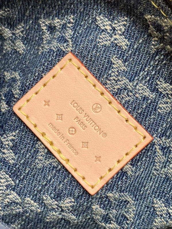 LV M82950 Louis Vuitton Nano Speedy Handbag Monogram Denim