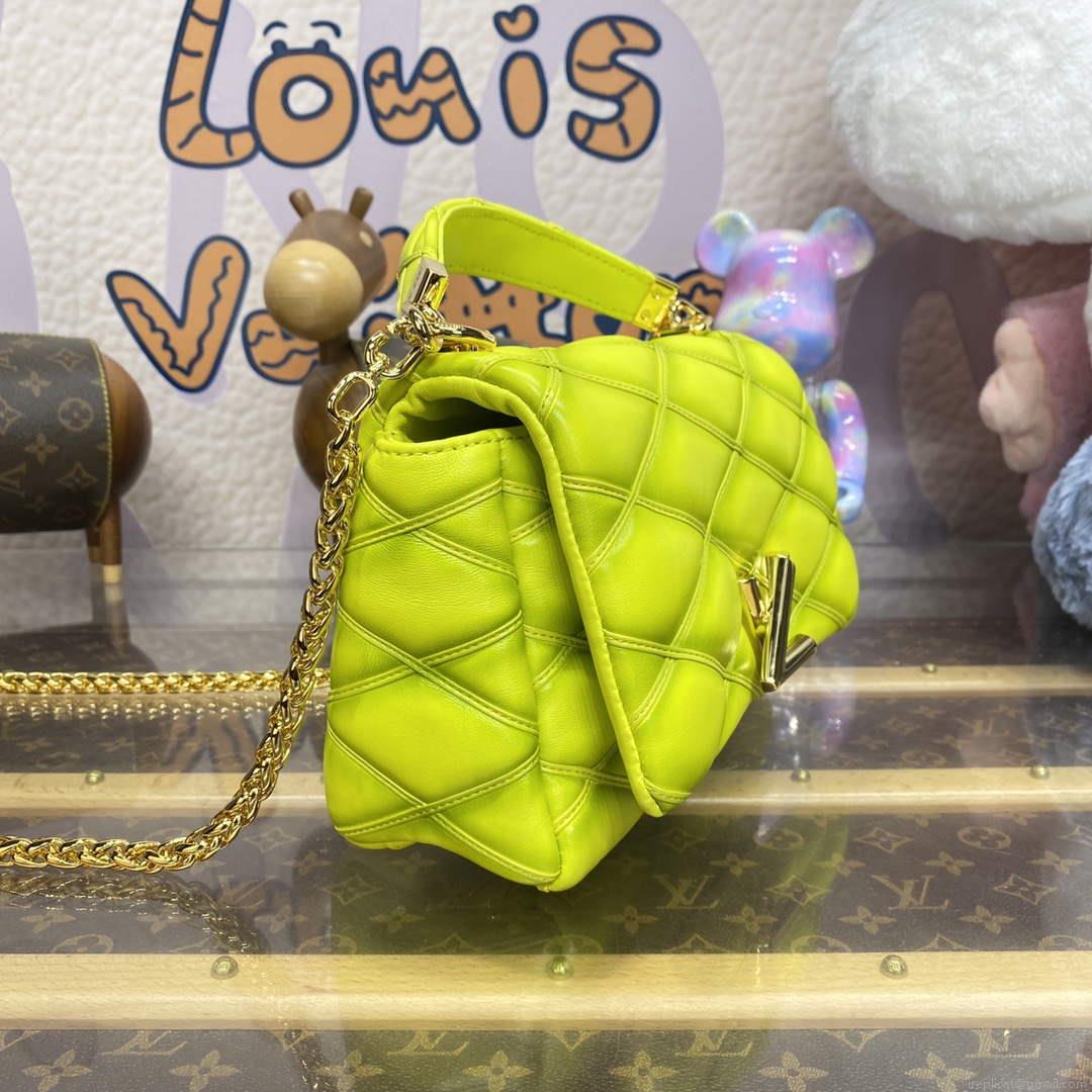 LV M24186 Louis Vuitton GO-14 MM Bag Lemon Yellow