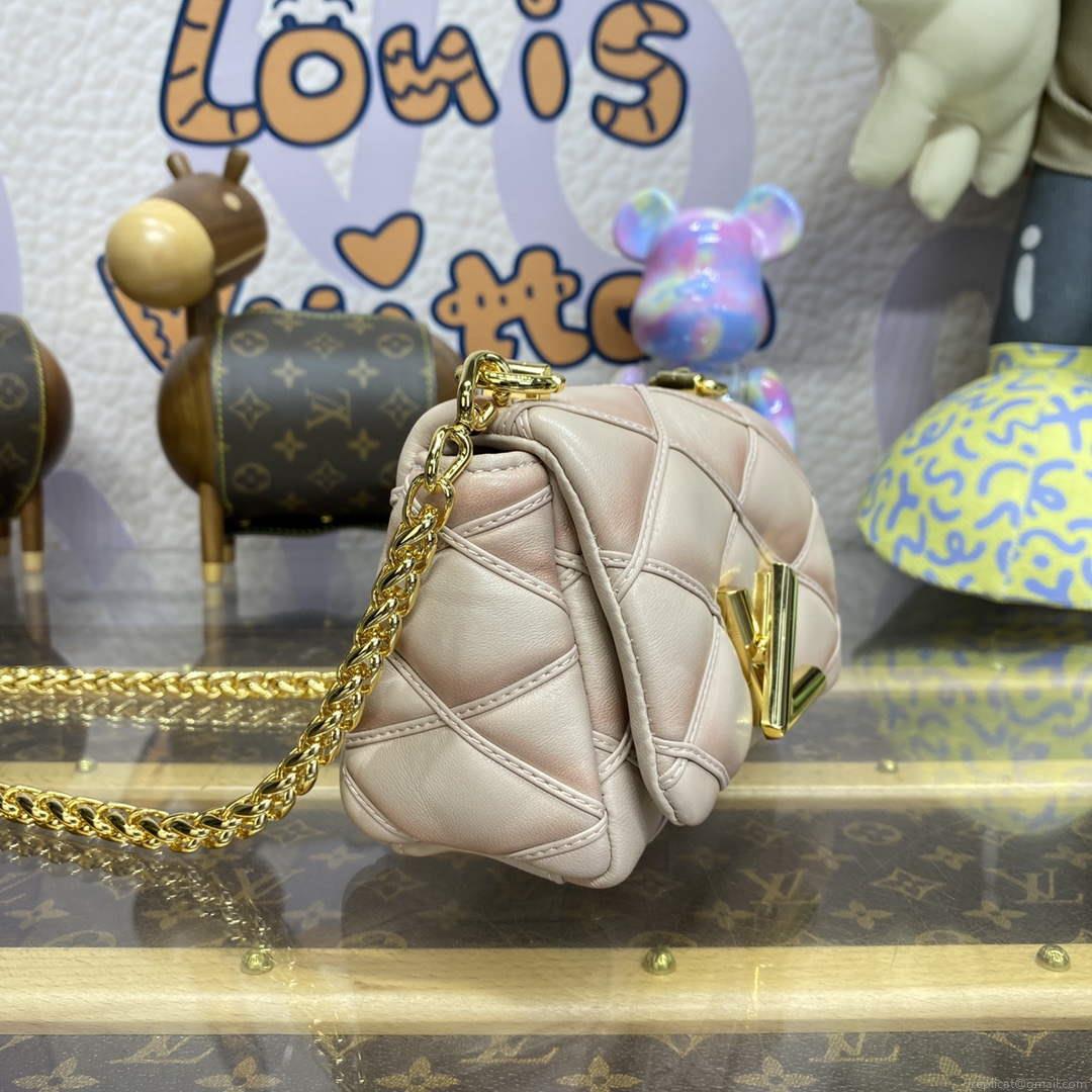 LV M82752 Louis Vuitton Pico GO-14 Bag Beige/Pink