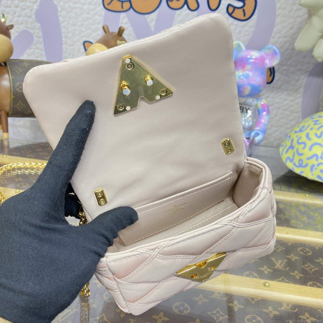 LV M82752 Louis Vuitton Pico GO-14 Bag Beige/Pink