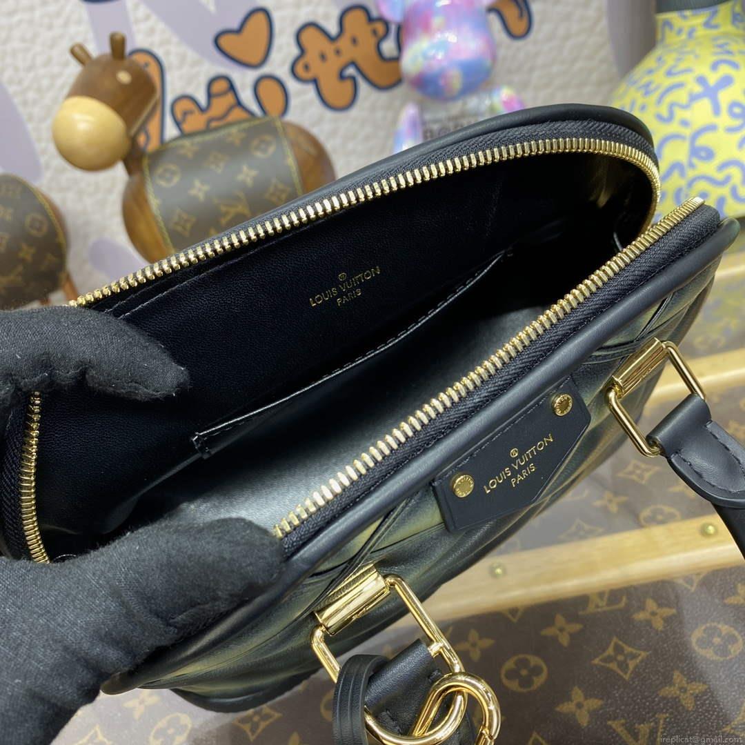 LV M23576 Louis Vuitton Alma BB Bag Black/Green