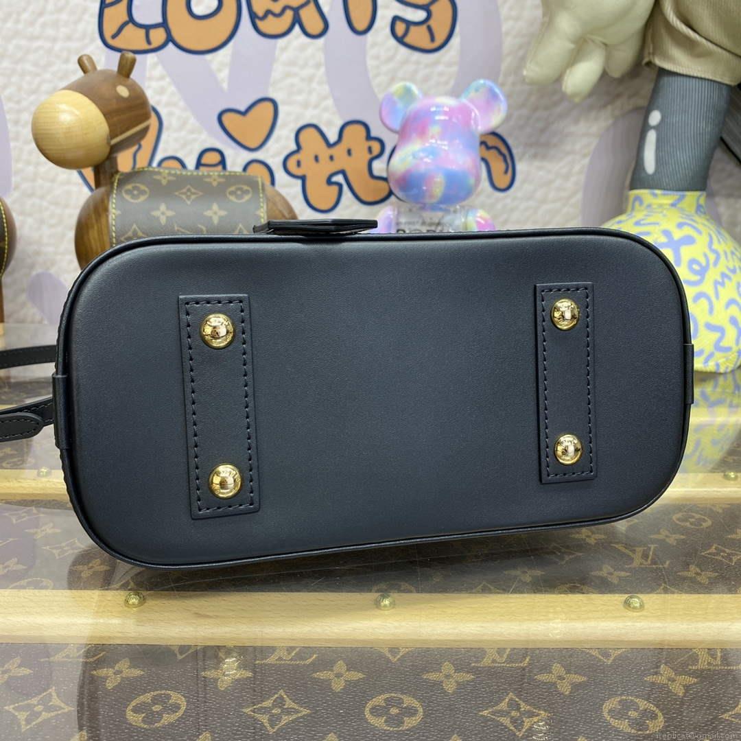 LV M23761 Louis Vuitton Alma BB Bag Black/White