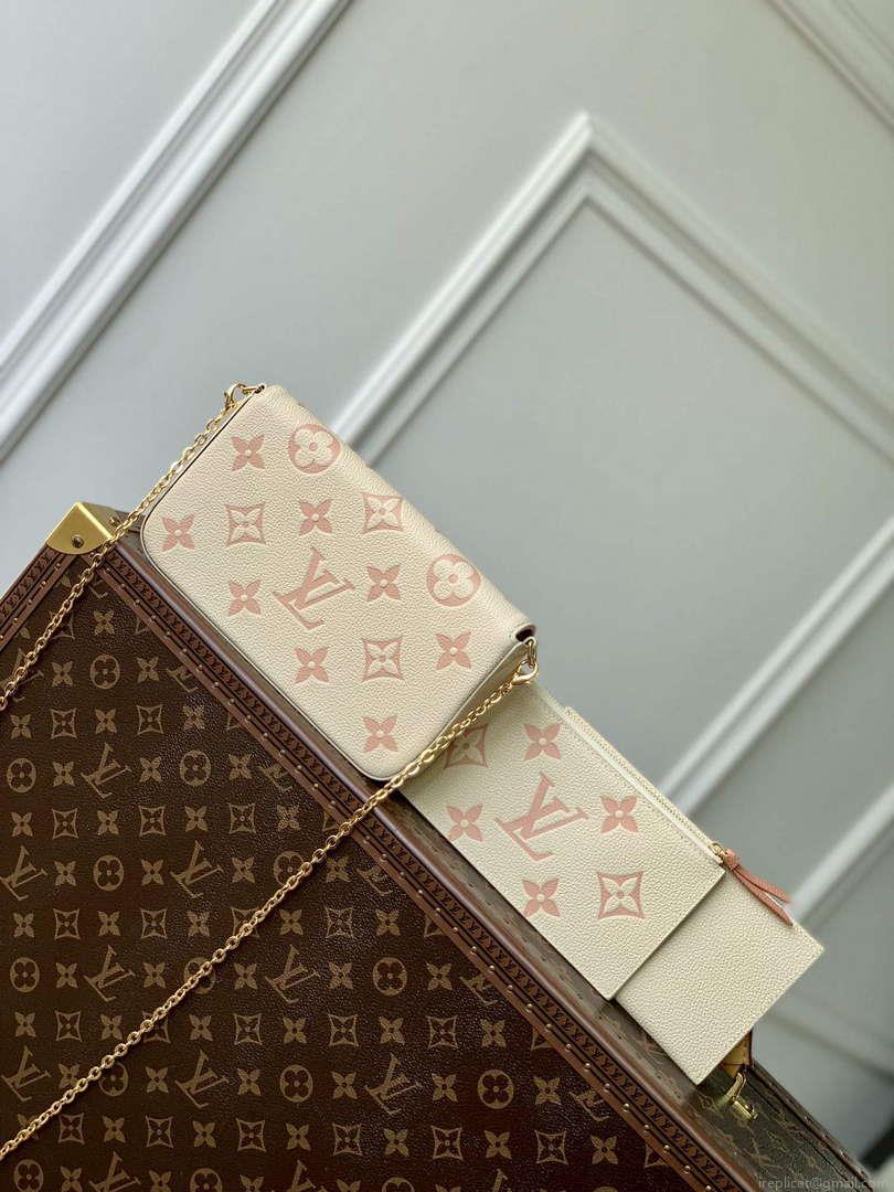 LV M82610 Louis Vuitton Pochette Félicie Bag Pink