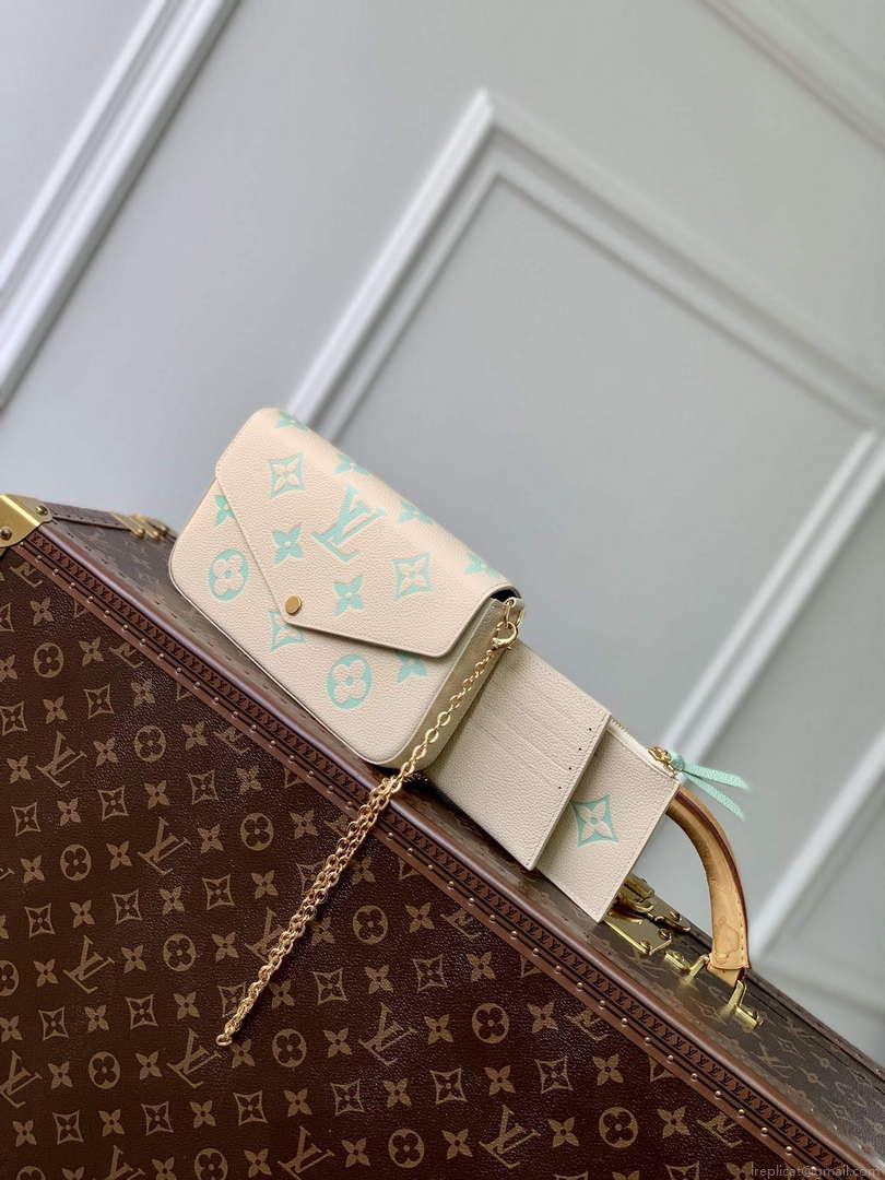 LV M82610 Louis Vuitton Pochette Félicie Bag Matcha green