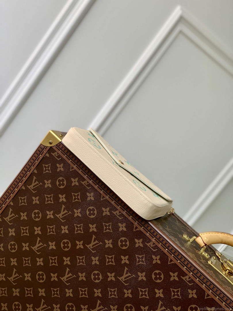 LV M82610 Louis Vuitton Pochette Félicie Bag Matcha green