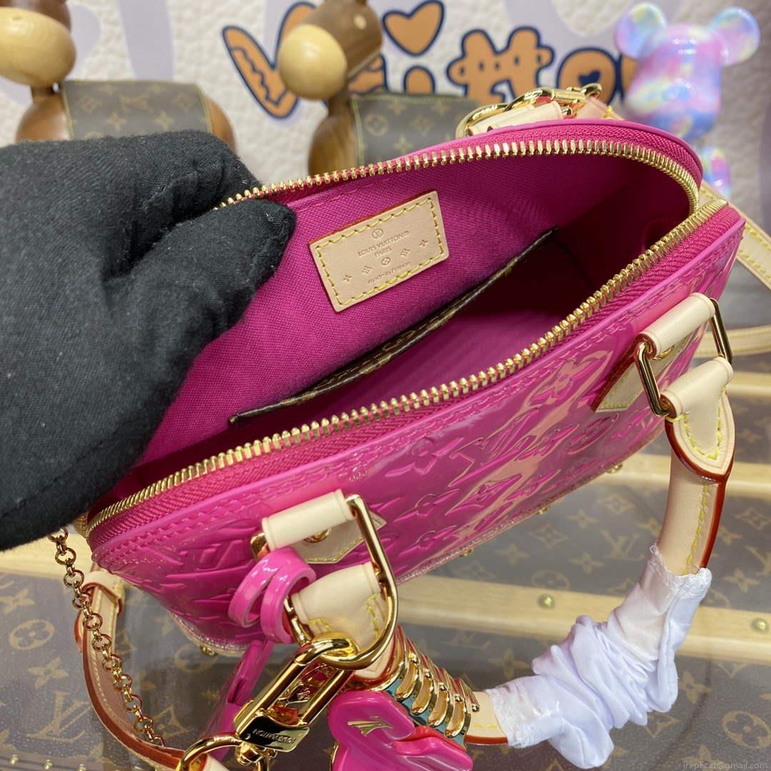 LV M24062 Louis Vuitton Alma BB Bag Neon Pink