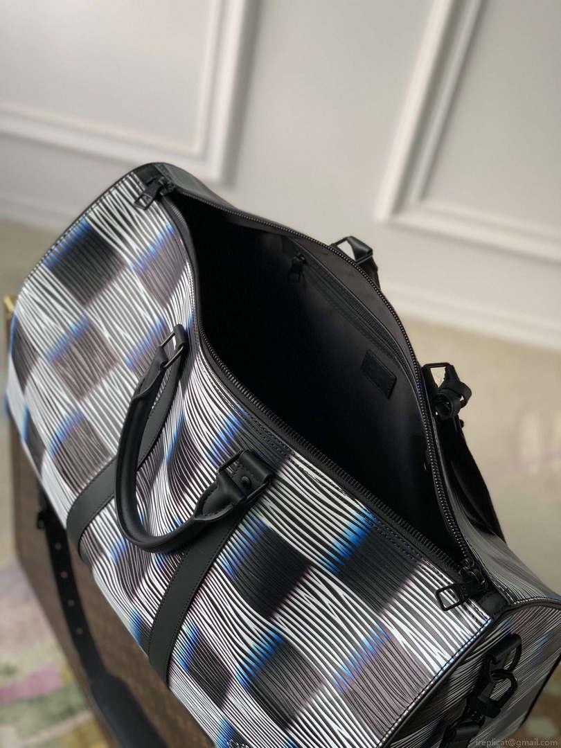 LV M23771 Louis Vuitton Keepall Bandoulière 50 Bag Blue Moon