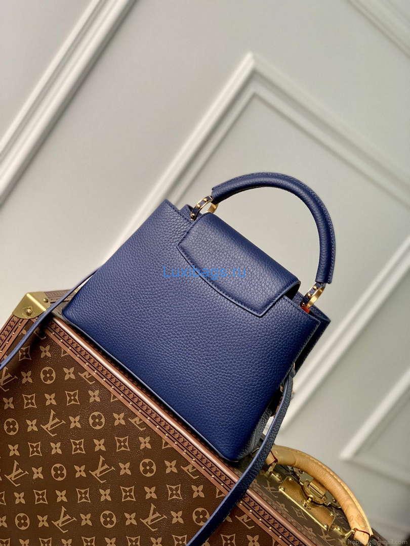 LV M23199 Louis Vuitton Capucines BB Handbag French Blue