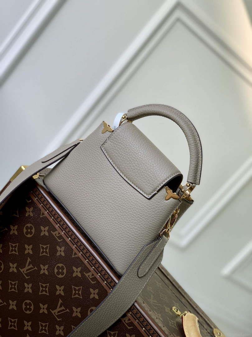 LV M24567 Louis Vuitton Capucines Mini Handbag Galet