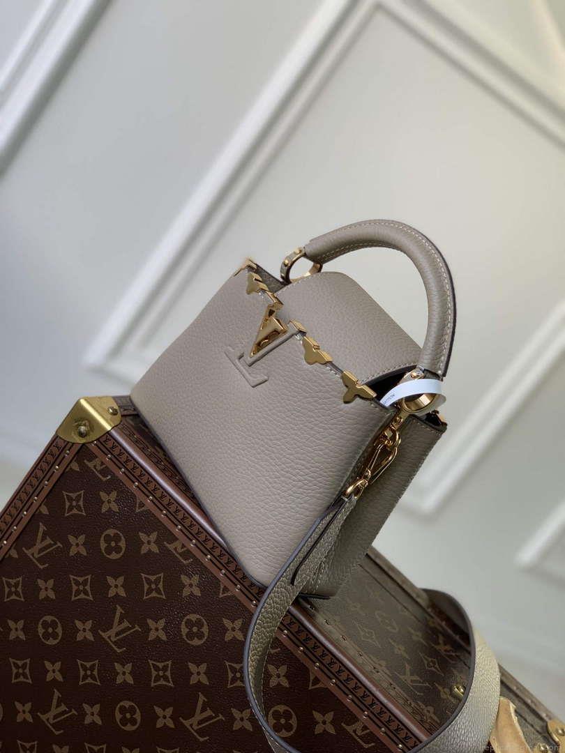 LV M24567 Louis Vuitton Capucines Mini Handbag Galet