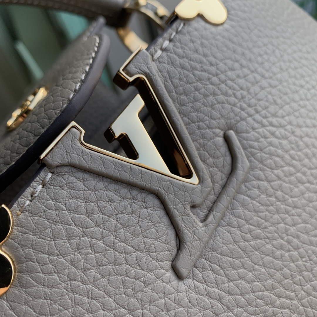 LV M24567 Louis Vuitton Capucines Mini Handbag Galet