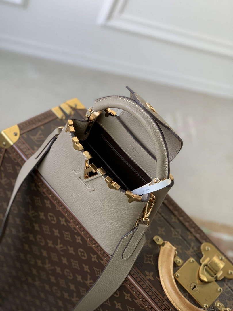 LV M24567 Louis Vuitton Capucines Mini Handbag Galet