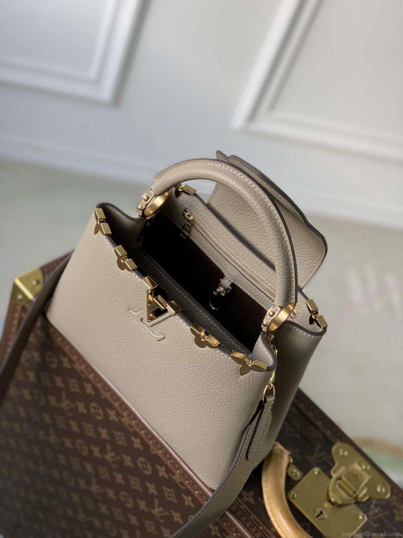 LV M24567 Louis Vuitton Capucines BB Handbag Galet