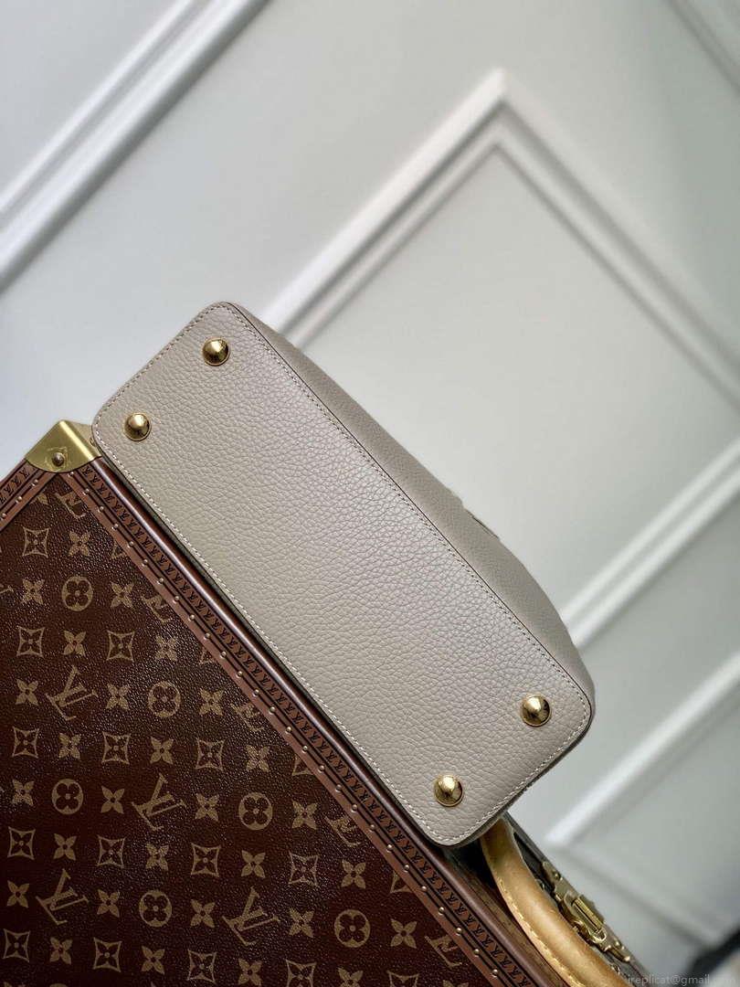 LV M24567 Louis Vuitton Capucines MM Handbag Galet
