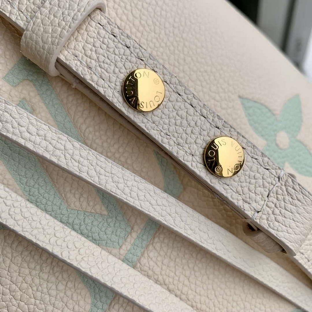 LV M24048 Louis Vuitton NéoNoé BB Bucket Bag Latte White Matcha