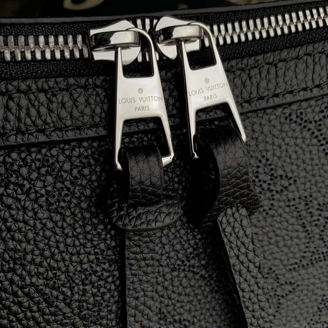 LV M24255 Louis Vuitton Hand It All PM Bag Mahina Black