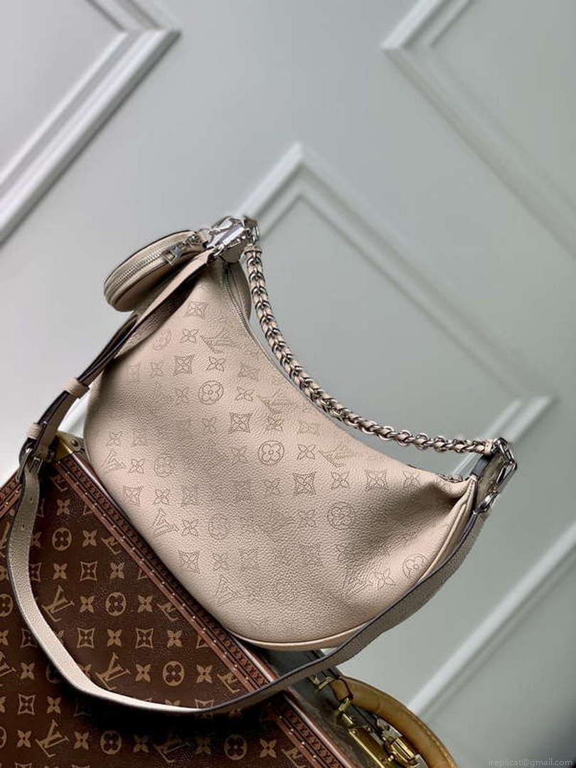 LV M22823 Louis Vuitton Baia MM Bag Mahina Galet Grey