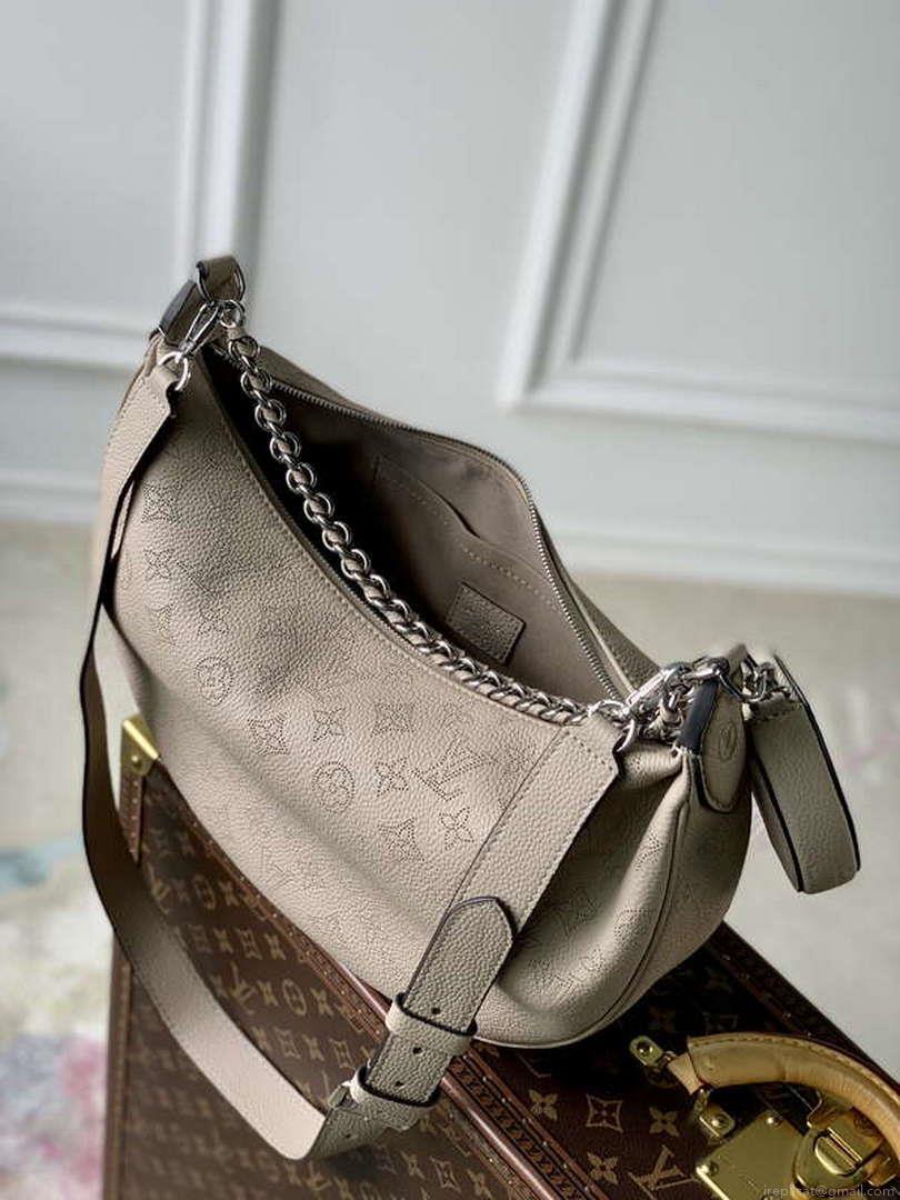 LV M22823 Louis Vuitton Baia MM Bag Mahina Galet Grey