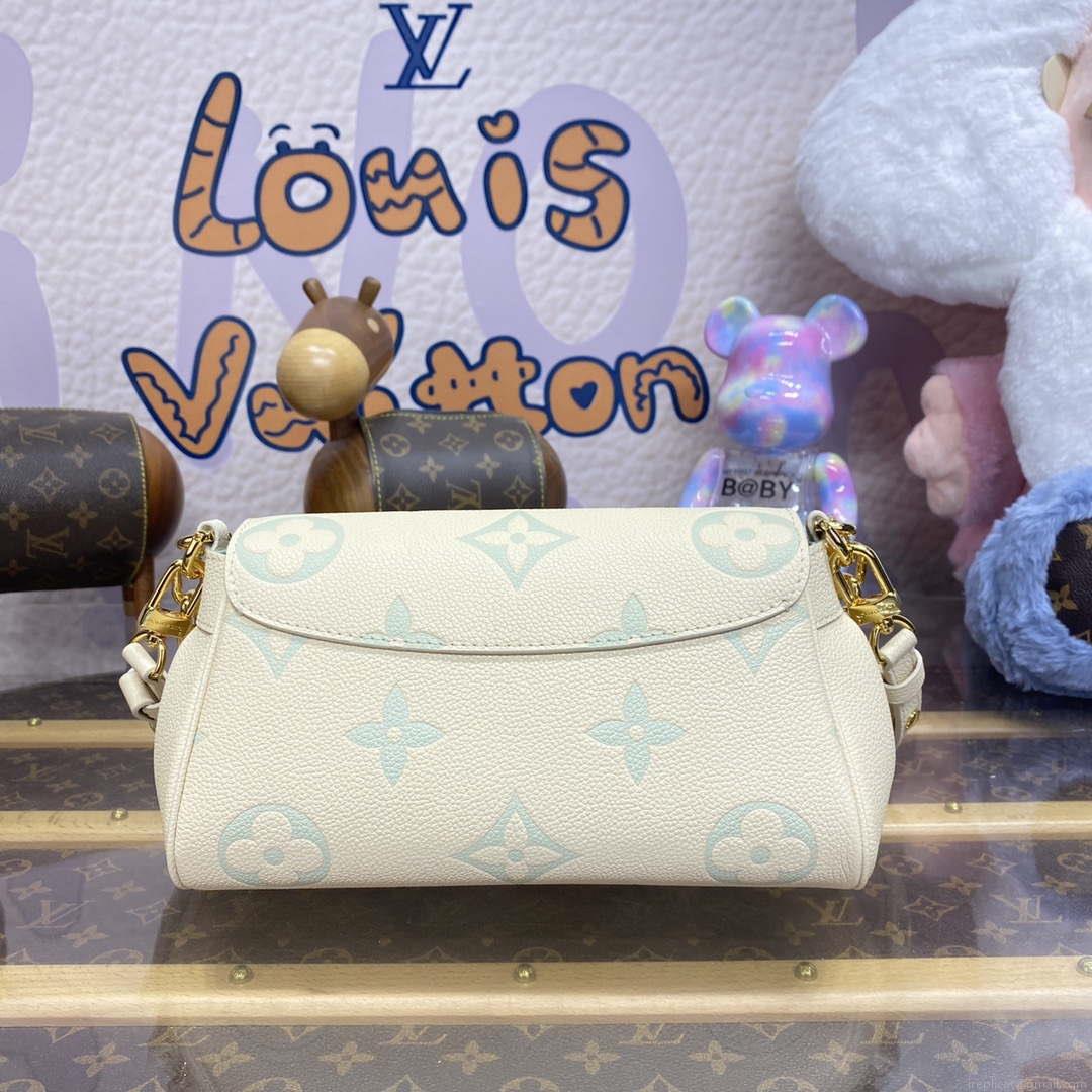 LV M46842 Louis Vuitton Favourite Bag bicolor Monogram Empreinte leather Green