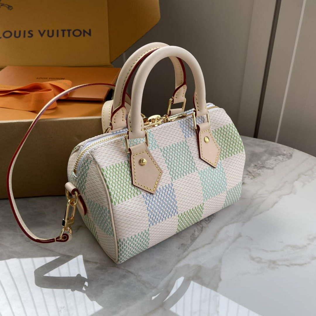 LV N40515 Louis Vuitton Speedy Bandoulière 20 Handbag Pistachio